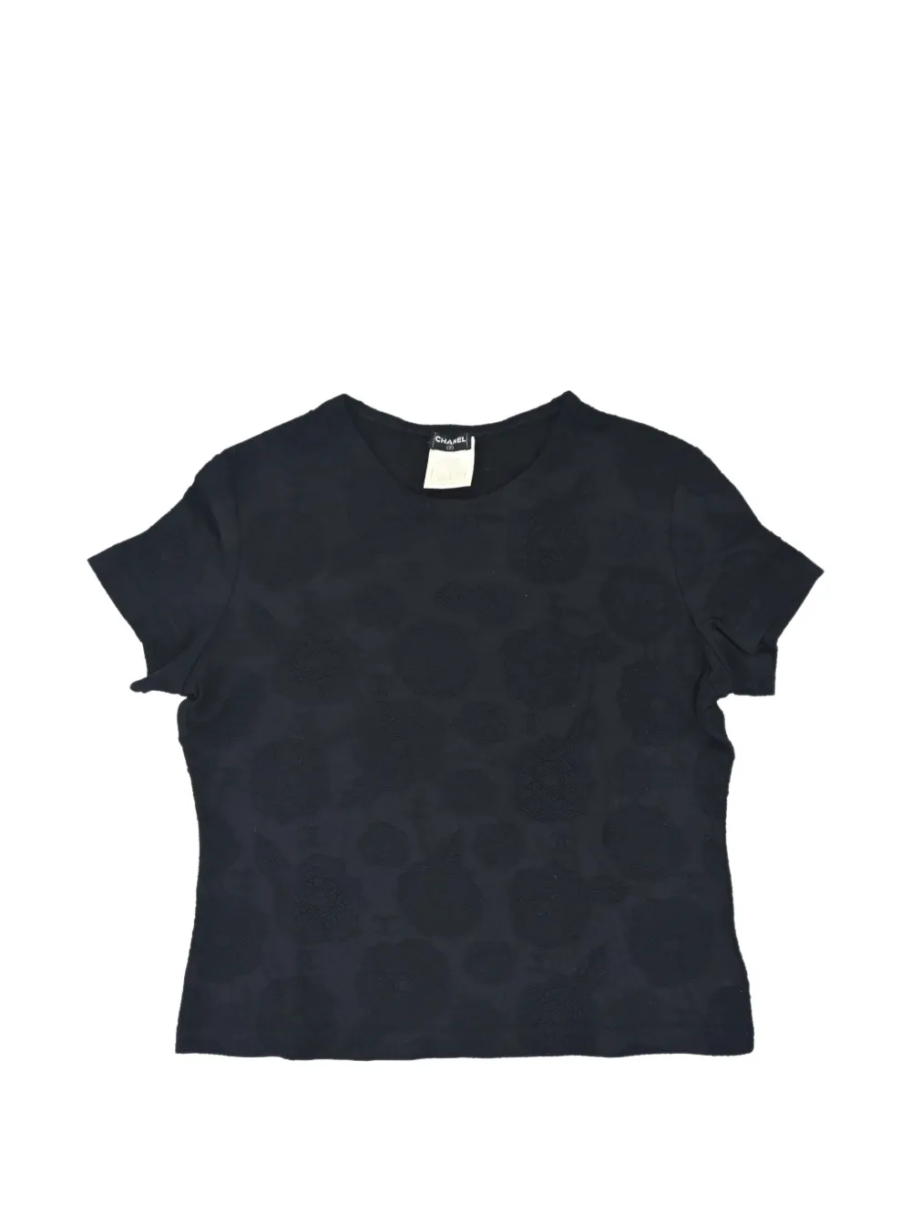 CHANEL Pre-Owned 1998 Camellia CC top - Nero