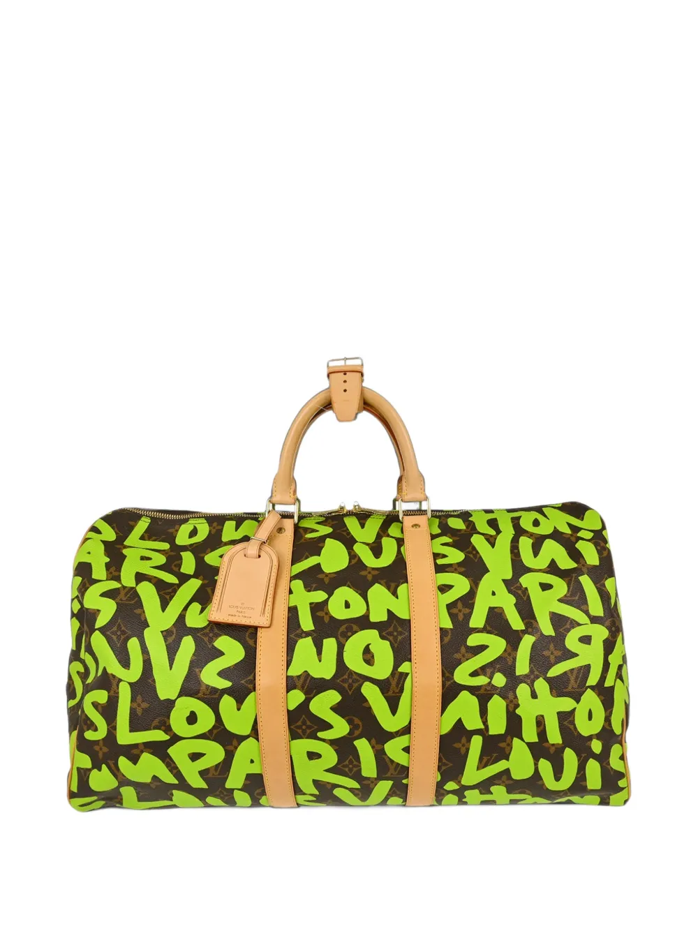 Louis Vuitton Pre-Owned 50 Graffiti Keepall Monogram duffle bag - Verde