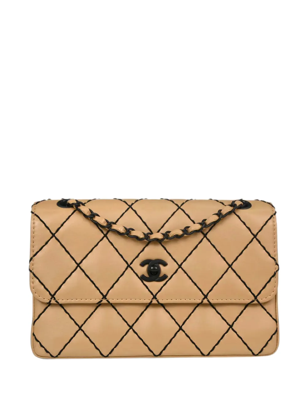 CHANEL Pre-Owned 2000-2002 Wild Stitch shoulder bag - Nude