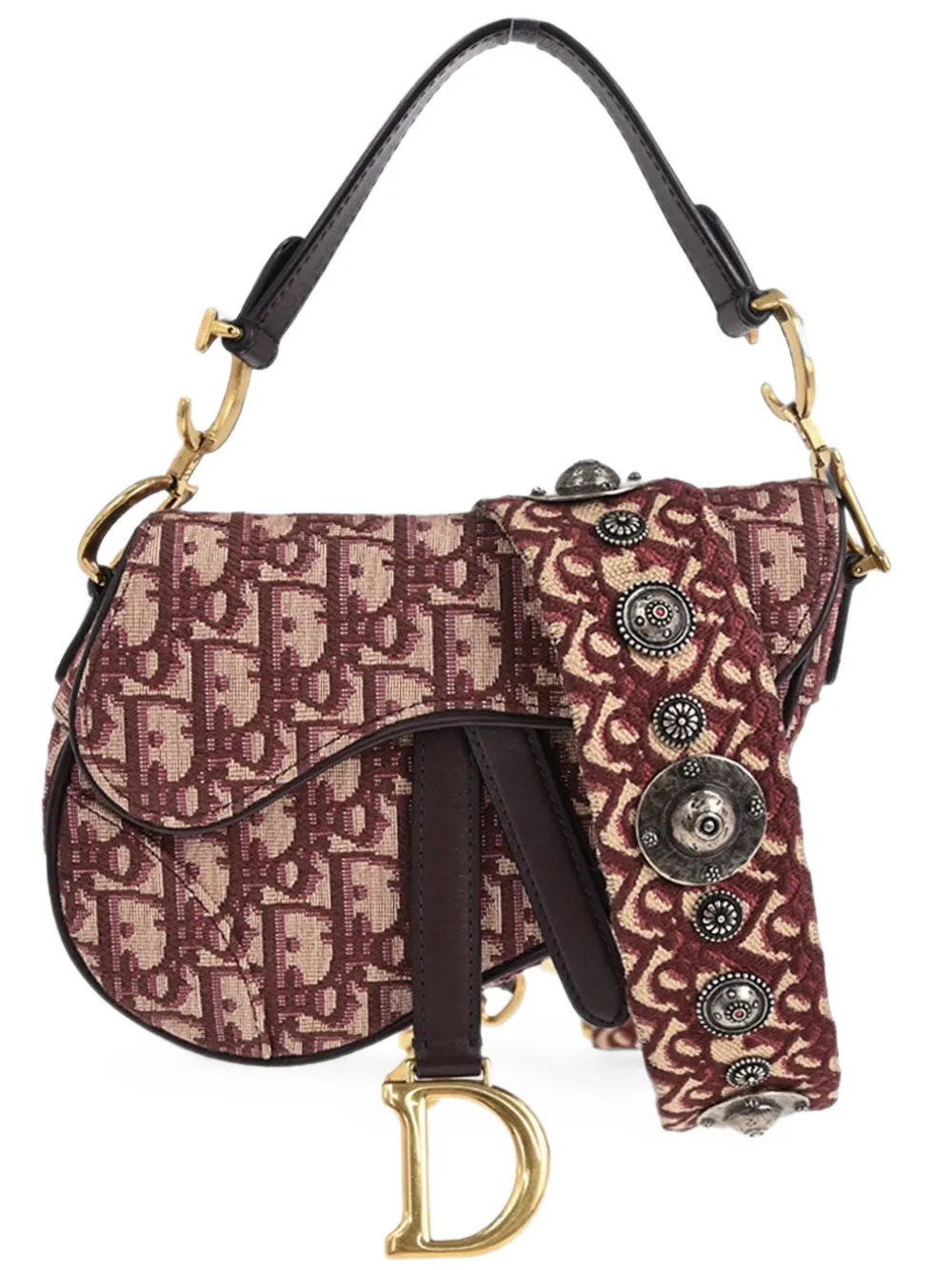 Christian Dior Pre-Owned Trotter Oblique Saddle mini handbag