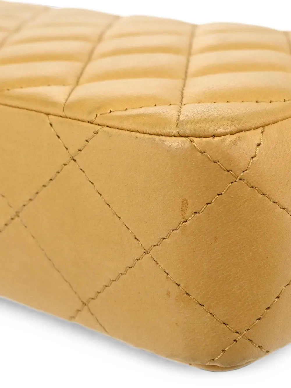 CHANEL Pre-Owned 2004-2005 East West gewatteerde schoudertas Beige