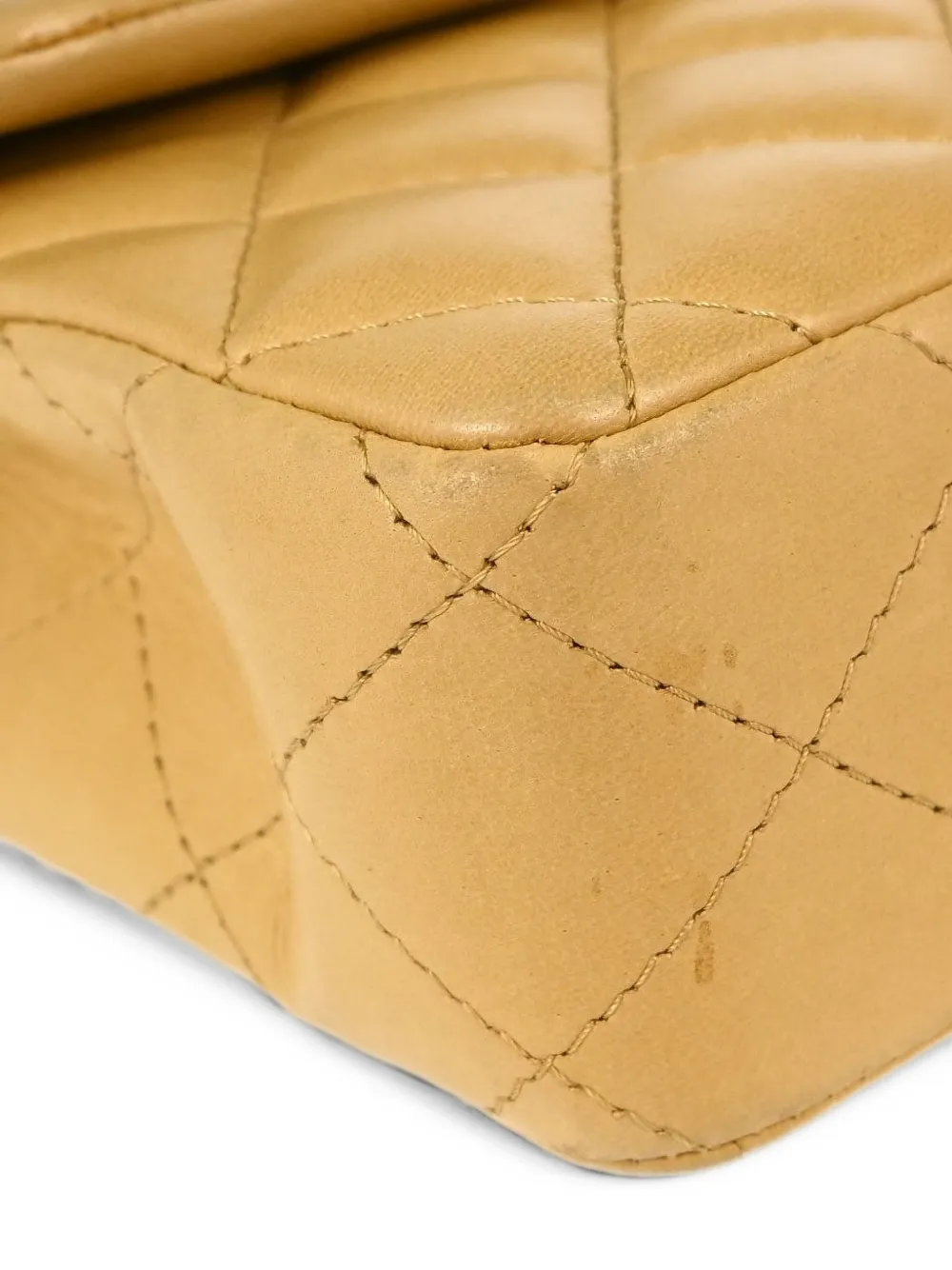 CHANEL Pre-Owned 2004-2005 East West gewatteerde schoudertas Beige