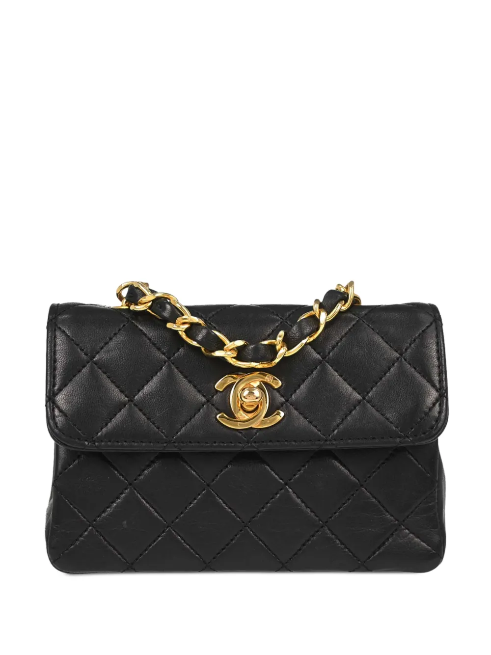 CHANEL Pre-Owned 1989-1991 flap shoulder bag - Schwarz