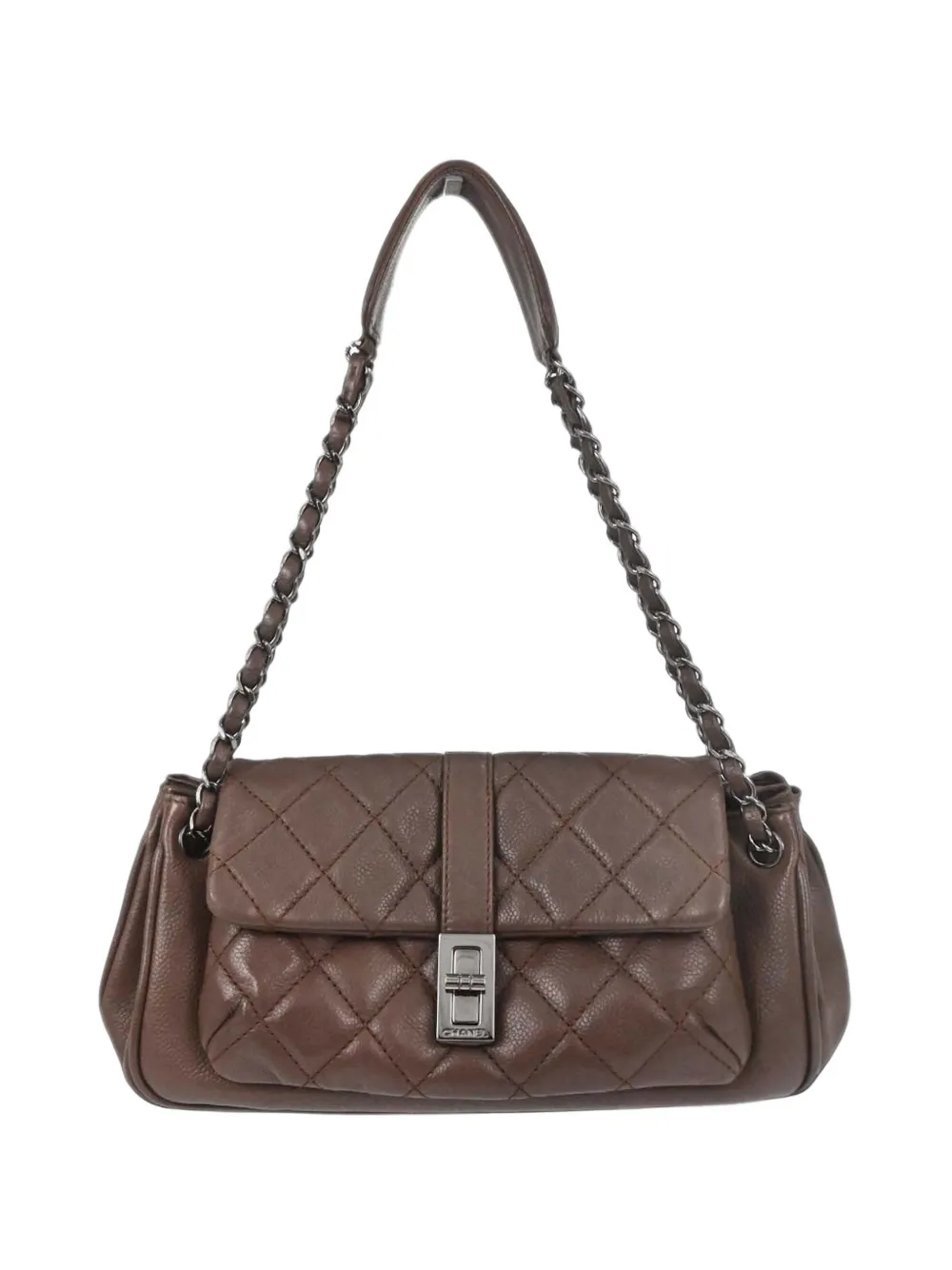 CHANEL Pre-Owned 2005-2006 Mademoiselle lock tote bag - Marrone