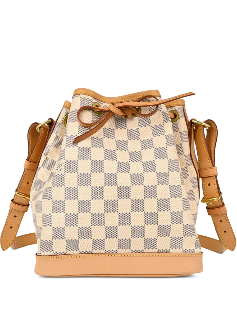 Louis Vuitton Pre-Owned Damier Azur Noe BB bucket bag - Nude