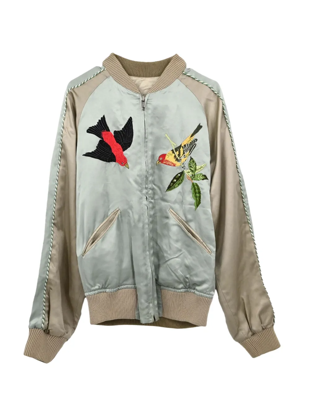 Gucci Pre-Owned reversible embroidery jacket - Gris