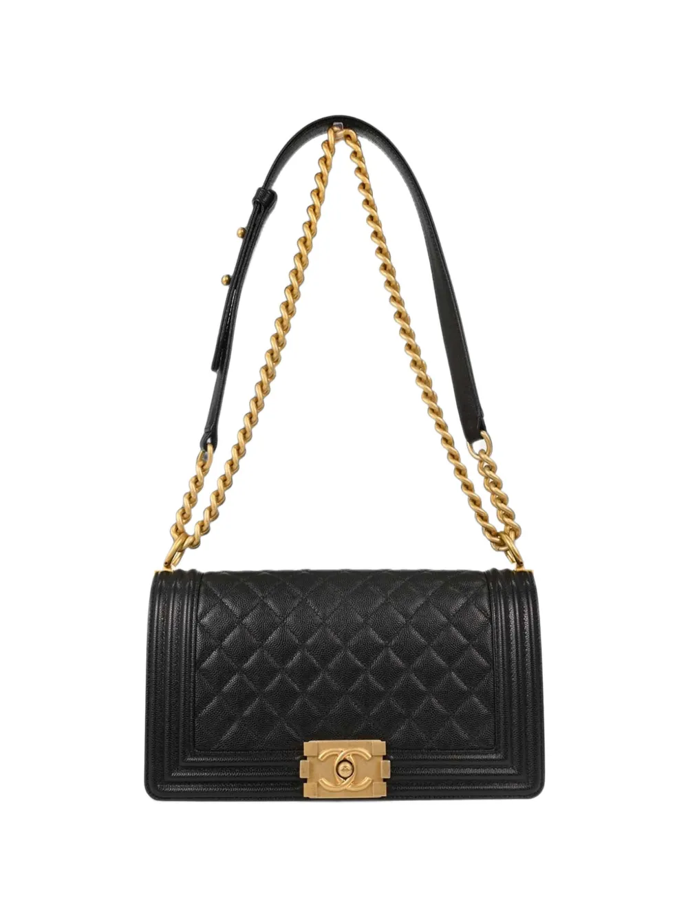 CHANEL Pre-Owned 2019 medium Boy Chanel quilted shoulder bag - Black