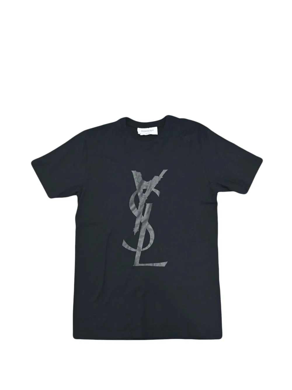 Saint Laurent Pre-Owned logo-print T-shirt - Noir Saint Laurent Pre-Owned logo-print T-shirt - Noir