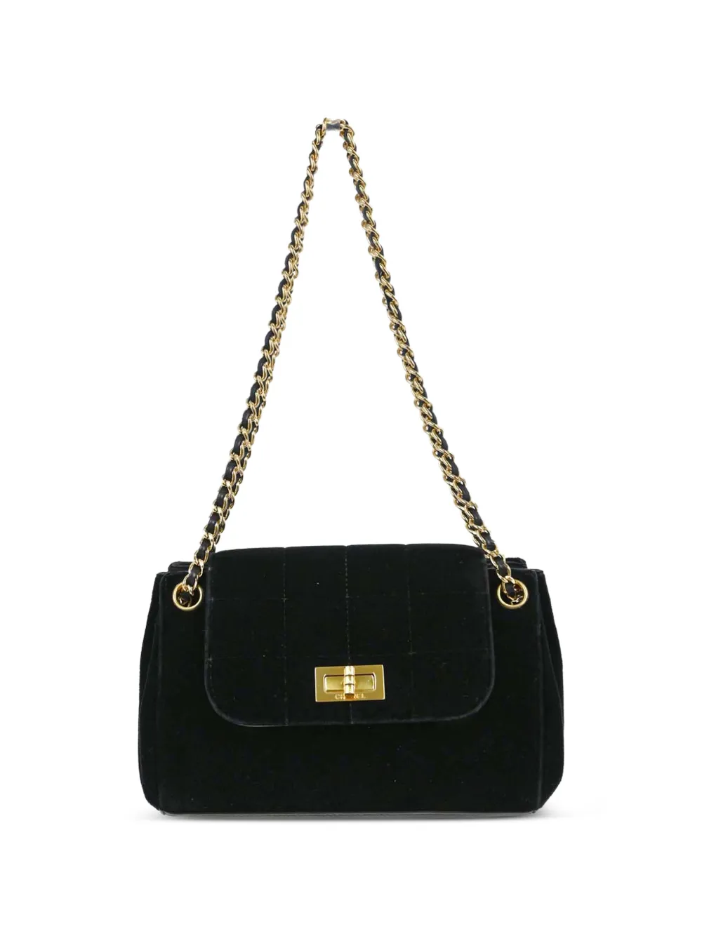 CHANEL Pre-Owned 2001-2003 Choco Bar Mademoiselle-lock mini bag - Nero