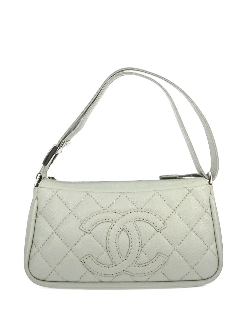 CHANEL Pre-Owned 2005-2006 CC caviar handbag - Blu