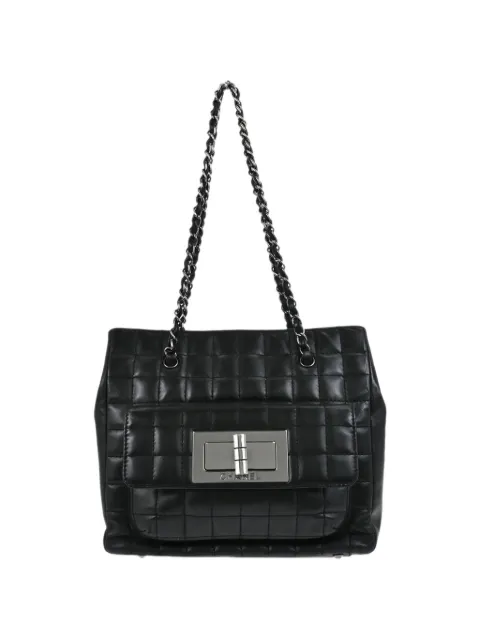 CHANEL Pre-Owned tote Choco Bar con cierre Mademoiselle 2004-2005