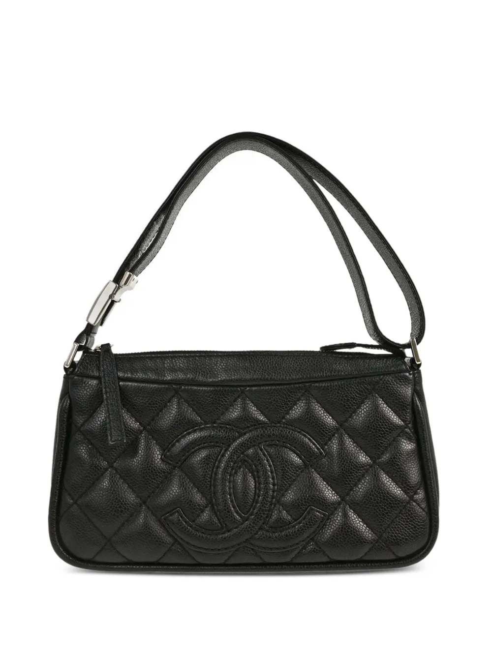 CHANEL Pre-Owned 2005-2006 quilted Caviar shoulder bag - Black