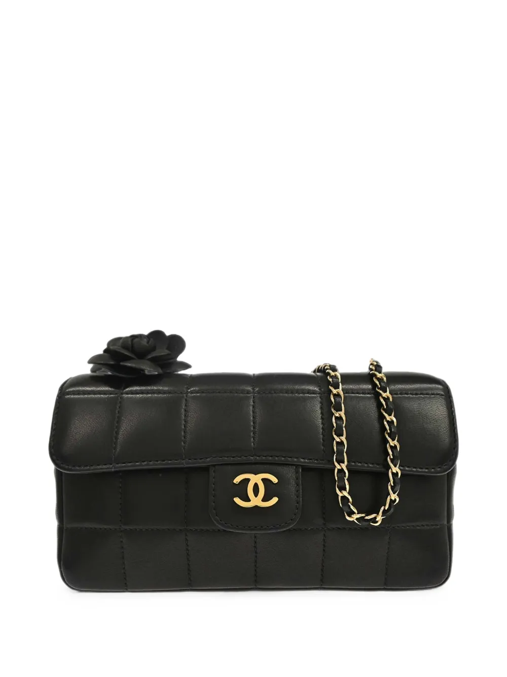 CHANEL Pre-Owned 2003-2004 Camellia Choco Bar shoulder bag - Nero