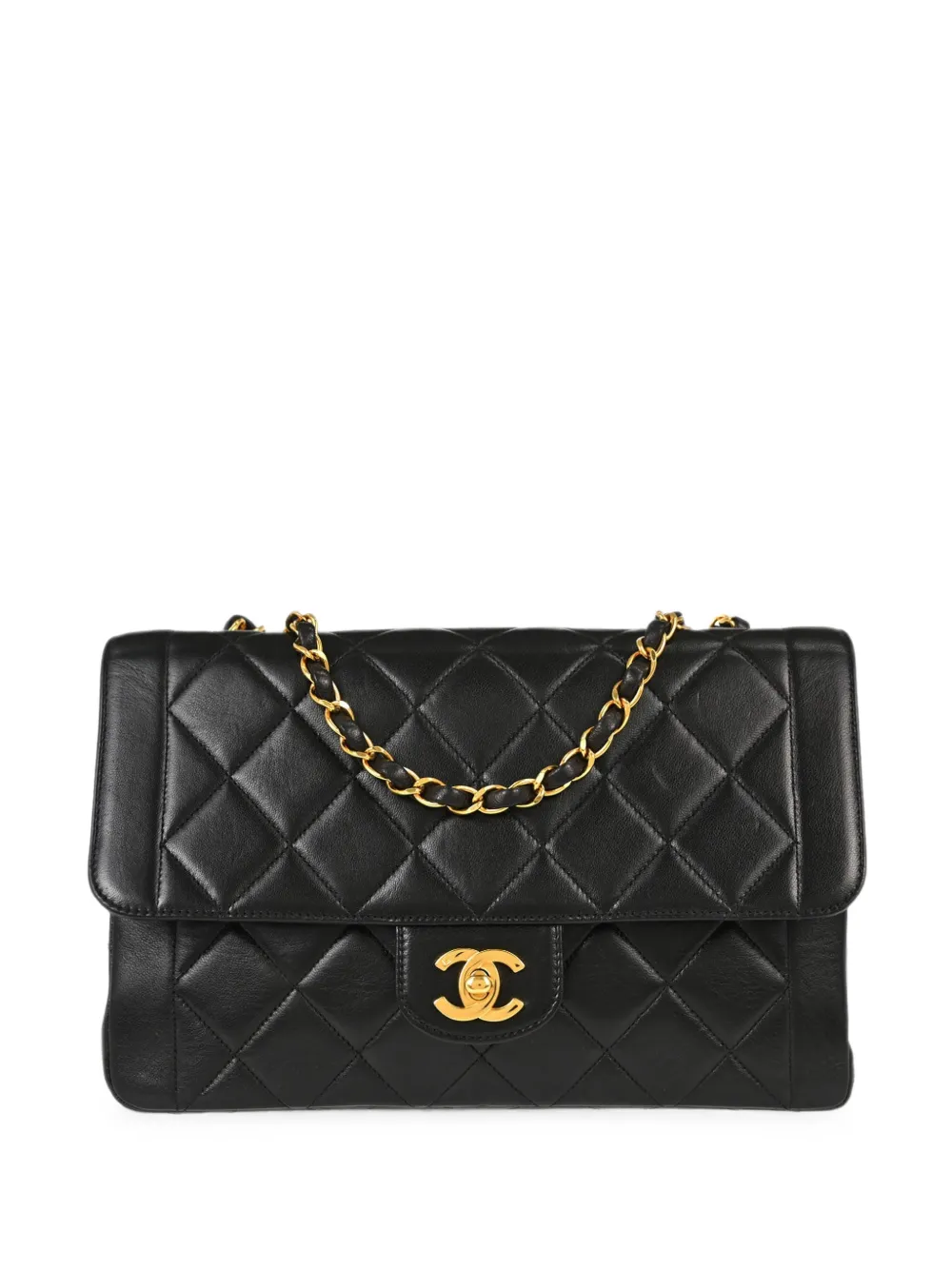 CHANEL Pre-Owned 1994-1996 quilted Single Flap shoulder bag - Nero