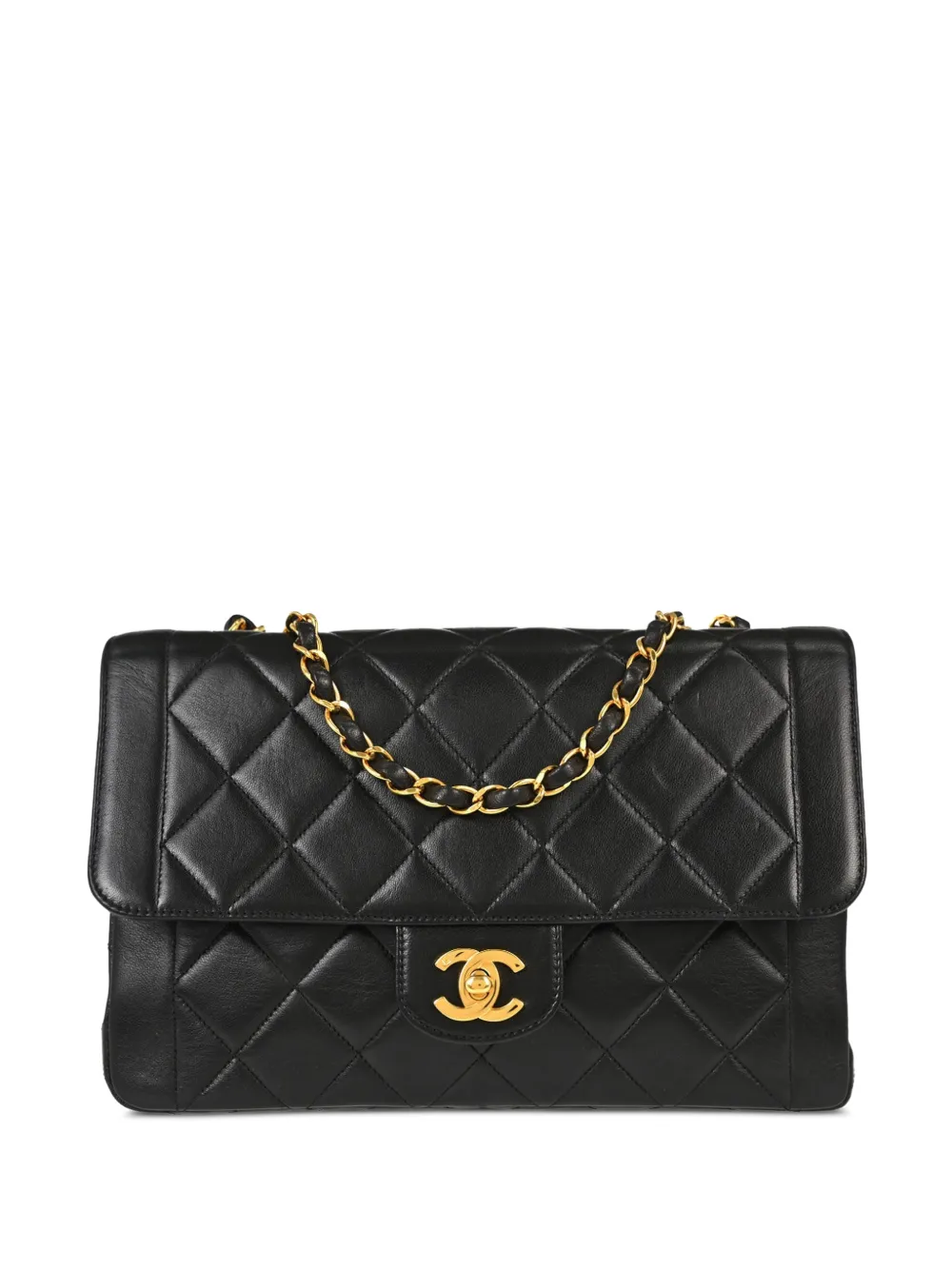 CHANEL Pre-Owned 1994-1996 quilted Single Flap shoulder bag - Nero