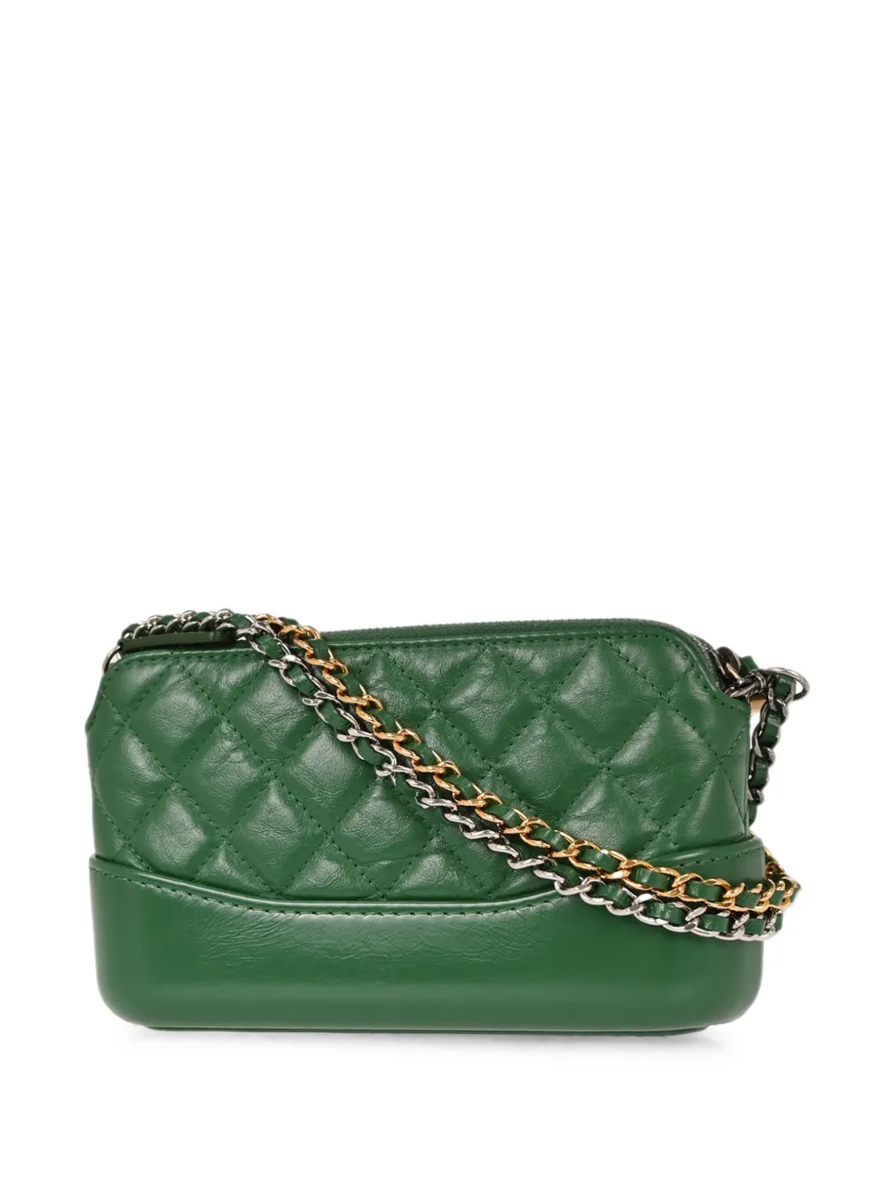 CHANEL Pre-Owned 2019 Gabrielle quilted shoulder bag - Verde