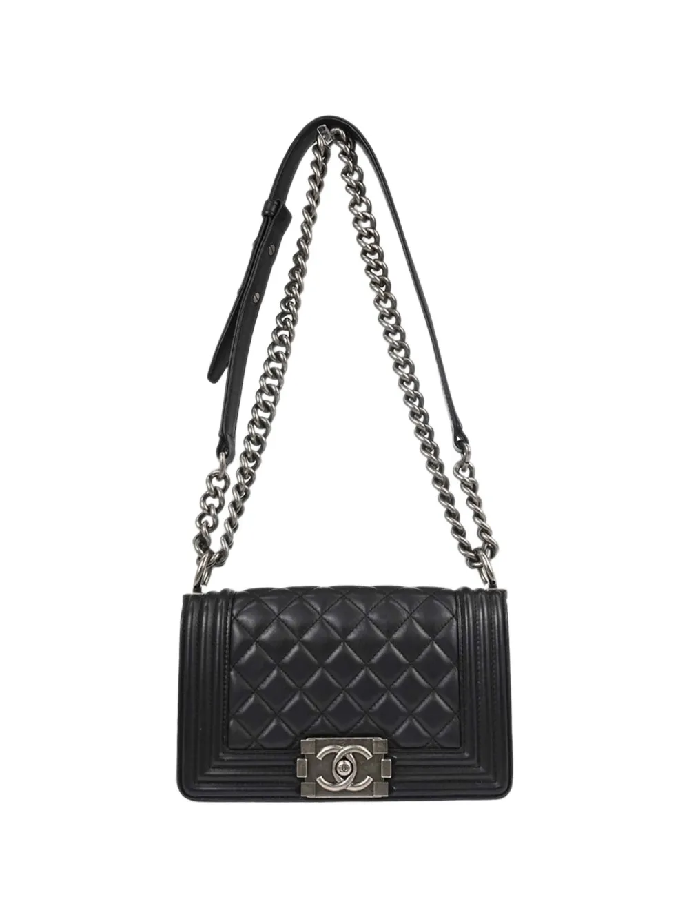 CHANEL Pre-Owned 2019 small Boy Chanel chain shoulder bag - Schwarz