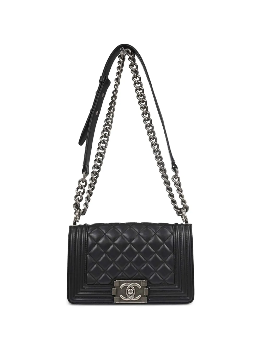 CHANEL Pre-Owned 2019 small Boy Chanel chain shoulder bag - Nero
