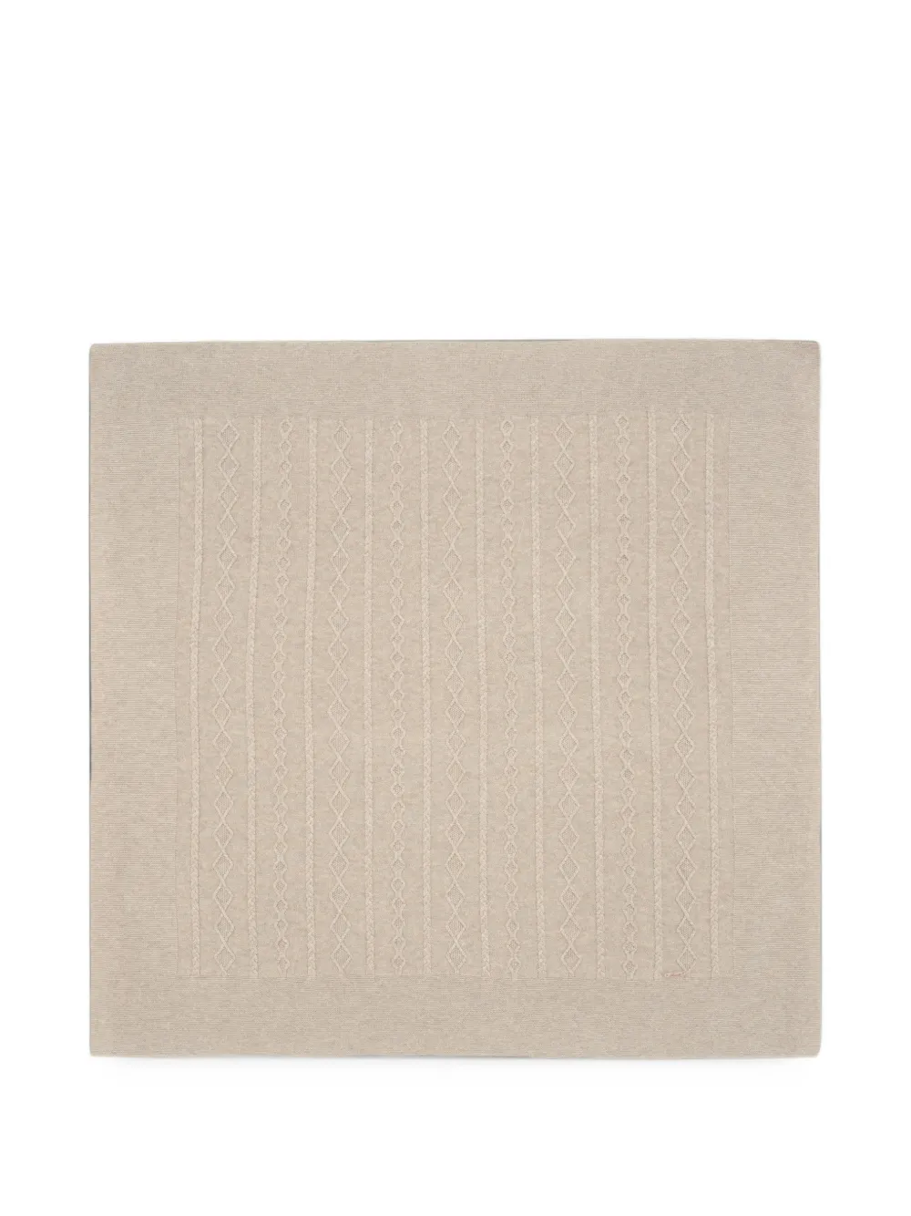 Martin Aranda cable-knit diamond-pattern blanket - Toni neutri