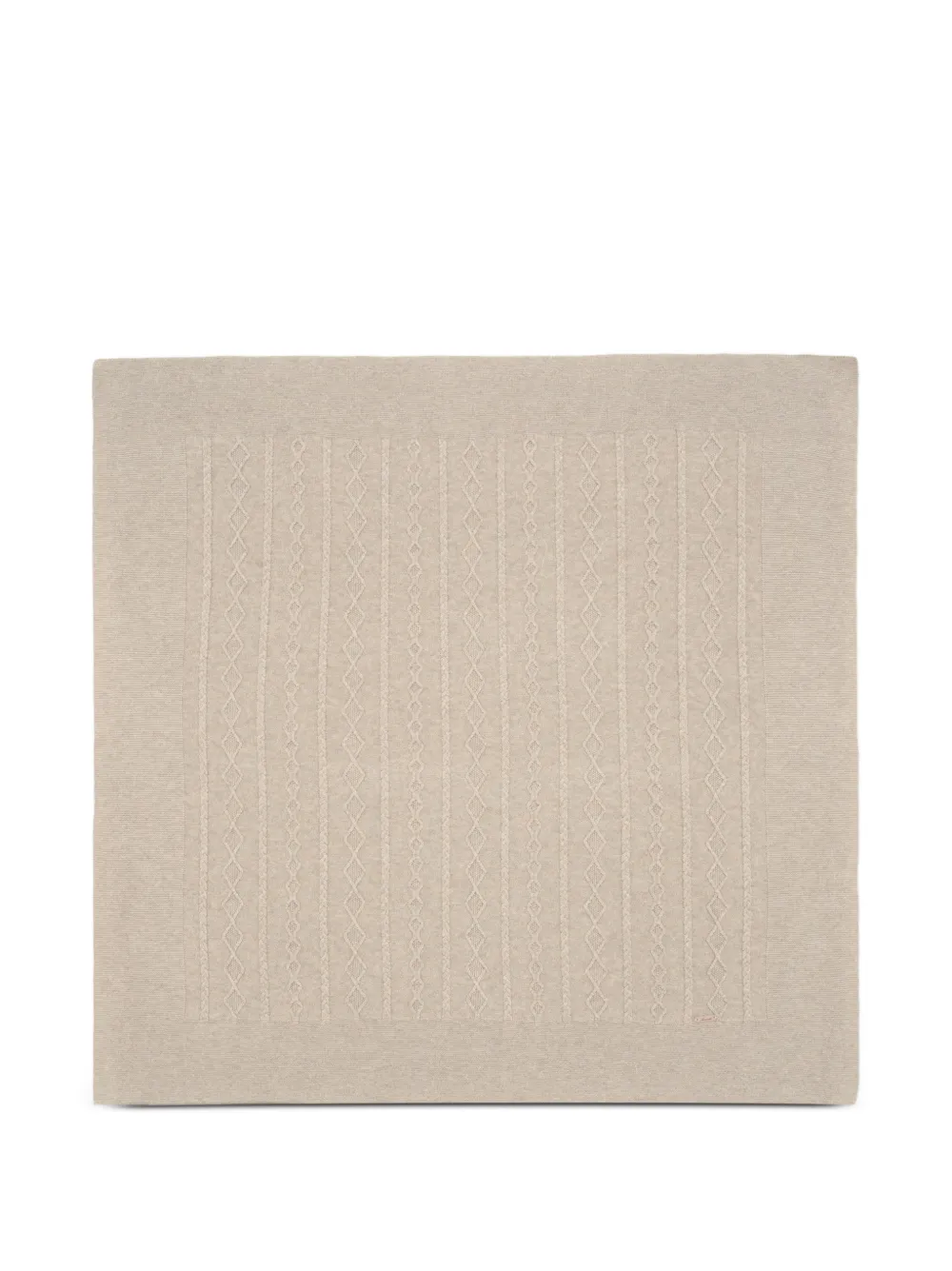 Martin Aranda cable-knit diamond-pattern blanket - Toni neutri
