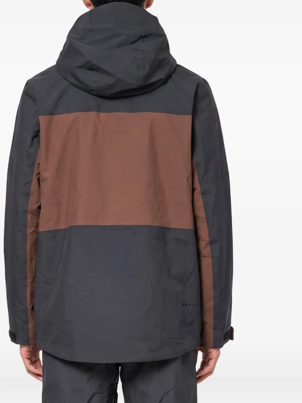 Oakley Baldface colour-block hooded jacket Grijs