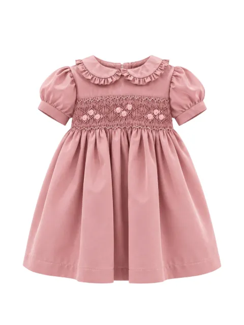 Mariella Ferrari smocked ruffled dress