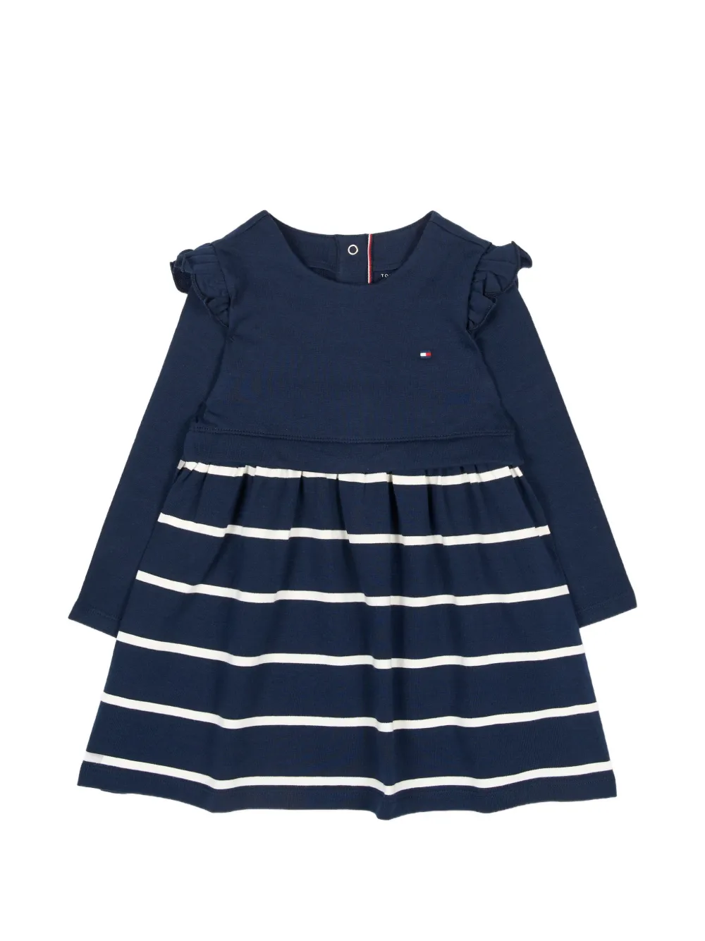 Tommy Hilfiger Junior Jurk met ruches Blauw