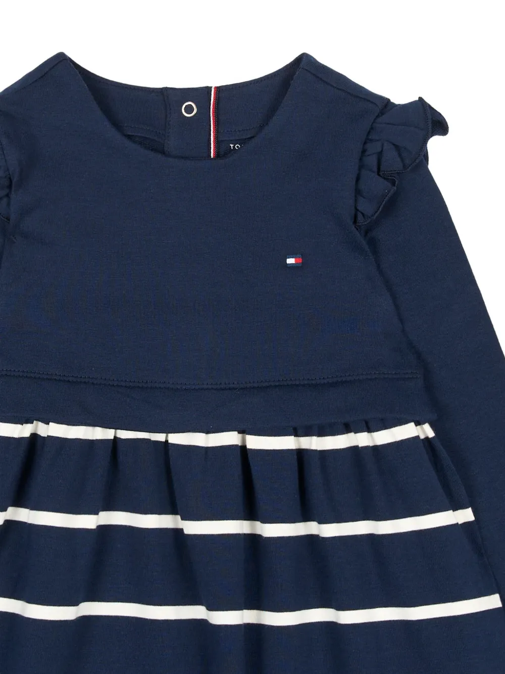 Tommy Hilfiger Junior Jurk met ruches Blauw