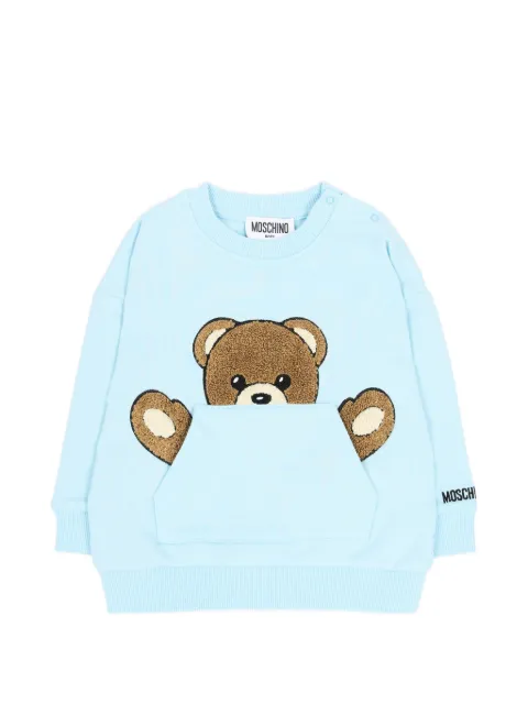 Moschino Kids Teddy Bear patch sweatshirt