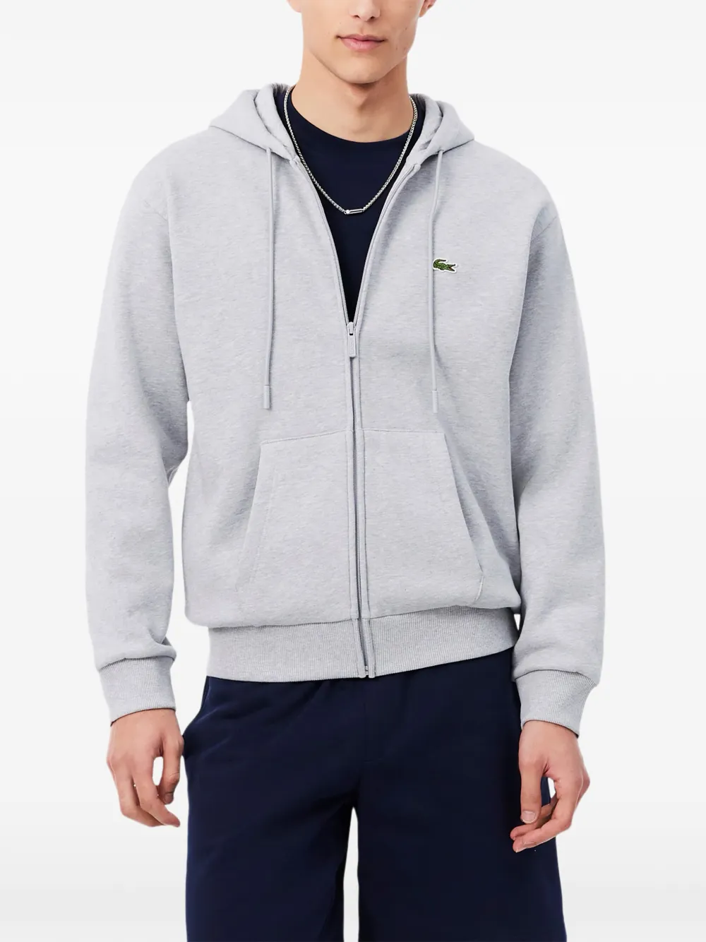 Lacoste Fleece hoodie Grijs