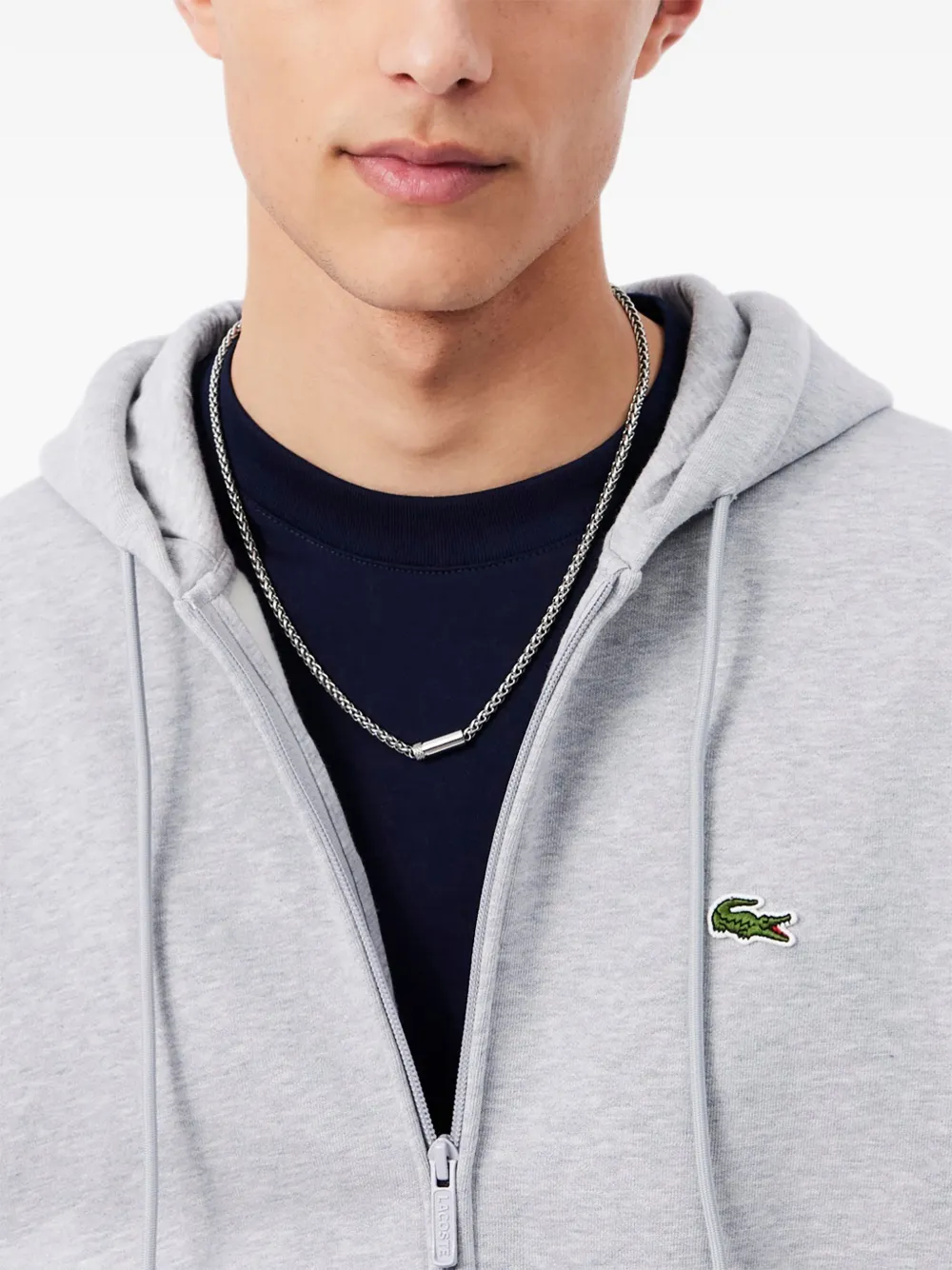 Lacoste Fleece hoodie Grijs
