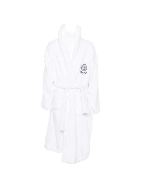 Polo Ralph Lauren logo-embroidered hooded bathrobe
