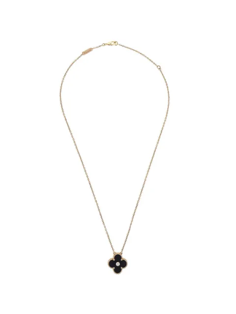 Van Cleef & Arpels Vintage Alhambra onyx necklace