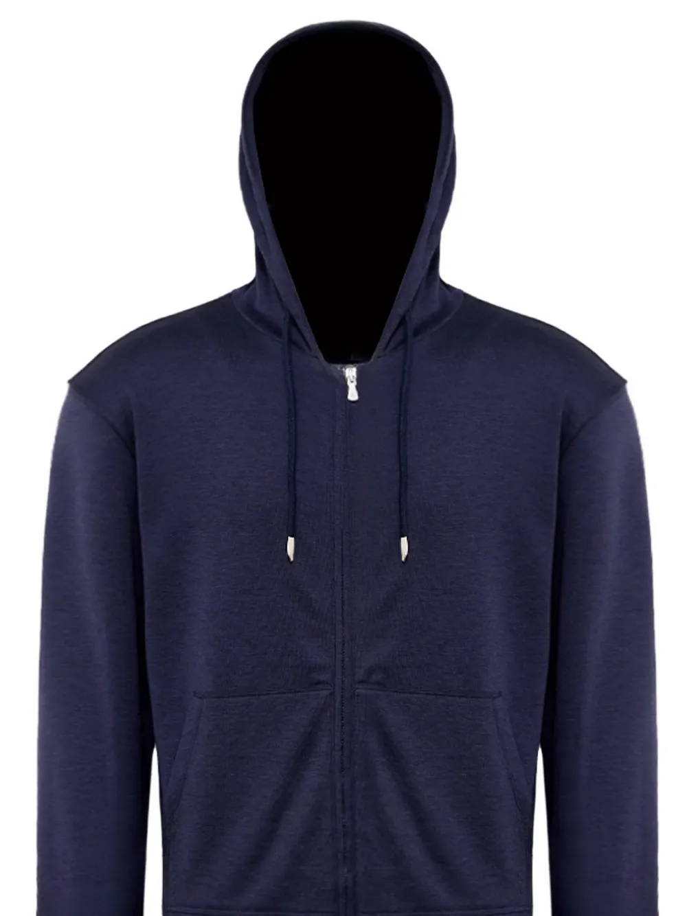 Eleventy Hoodie met rits Blauw