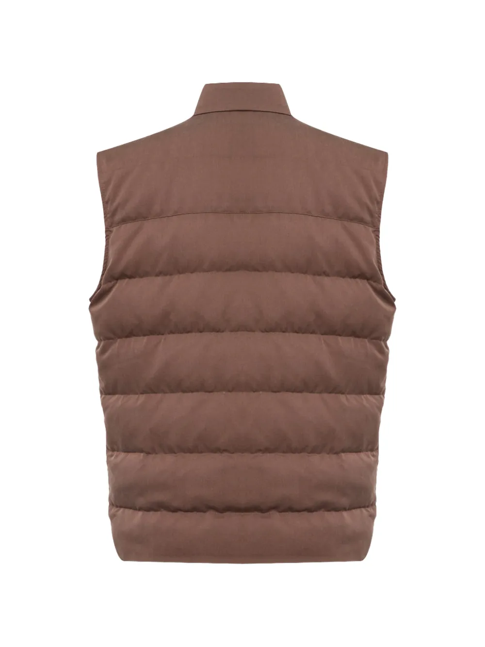 Eleventy reversible quilted gilet Bruin