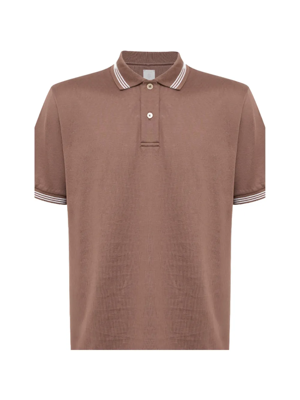 Eleventy short-sleeve polo shirt Bruin