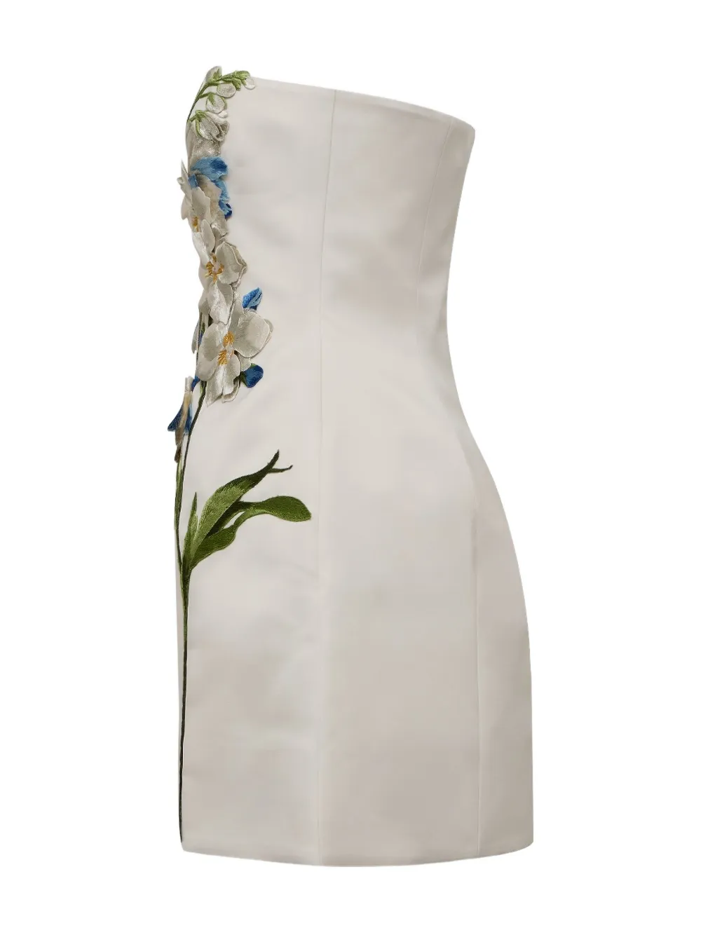Leo Lin Roselle mini-jurk met geborduurde bloemen Wit