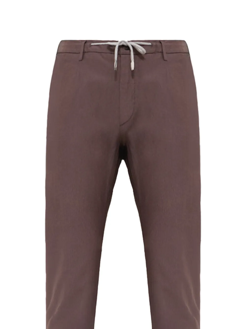 Eleventy drawstring cotton trousers Bruin