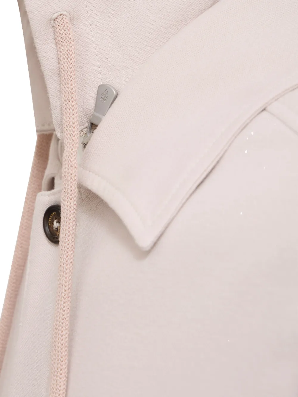 Eleventy hooded shirt jacket Beige