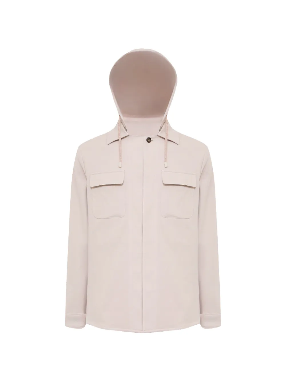 Eleventy hooded shirt jacket - Toni neutri