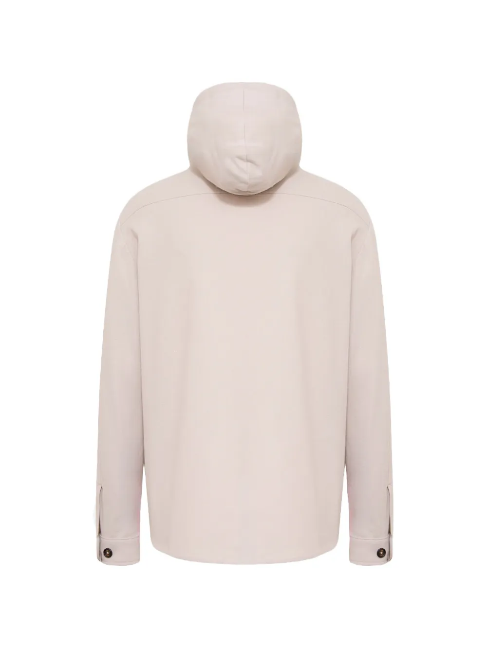 Eleventy hooded shirt jacket Beige