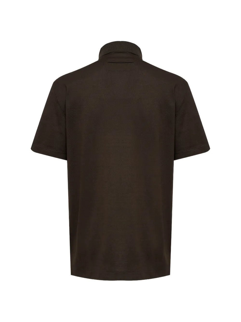 Zegna piqué cotton polo shirt Groen