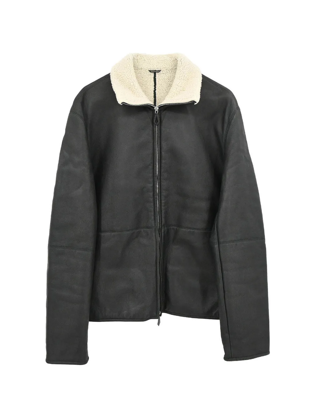 Hermès Pre-Owned shearling-collar leather jacket - Noir Hermès Pre-Owned shearling-collar leather jacket - Noir