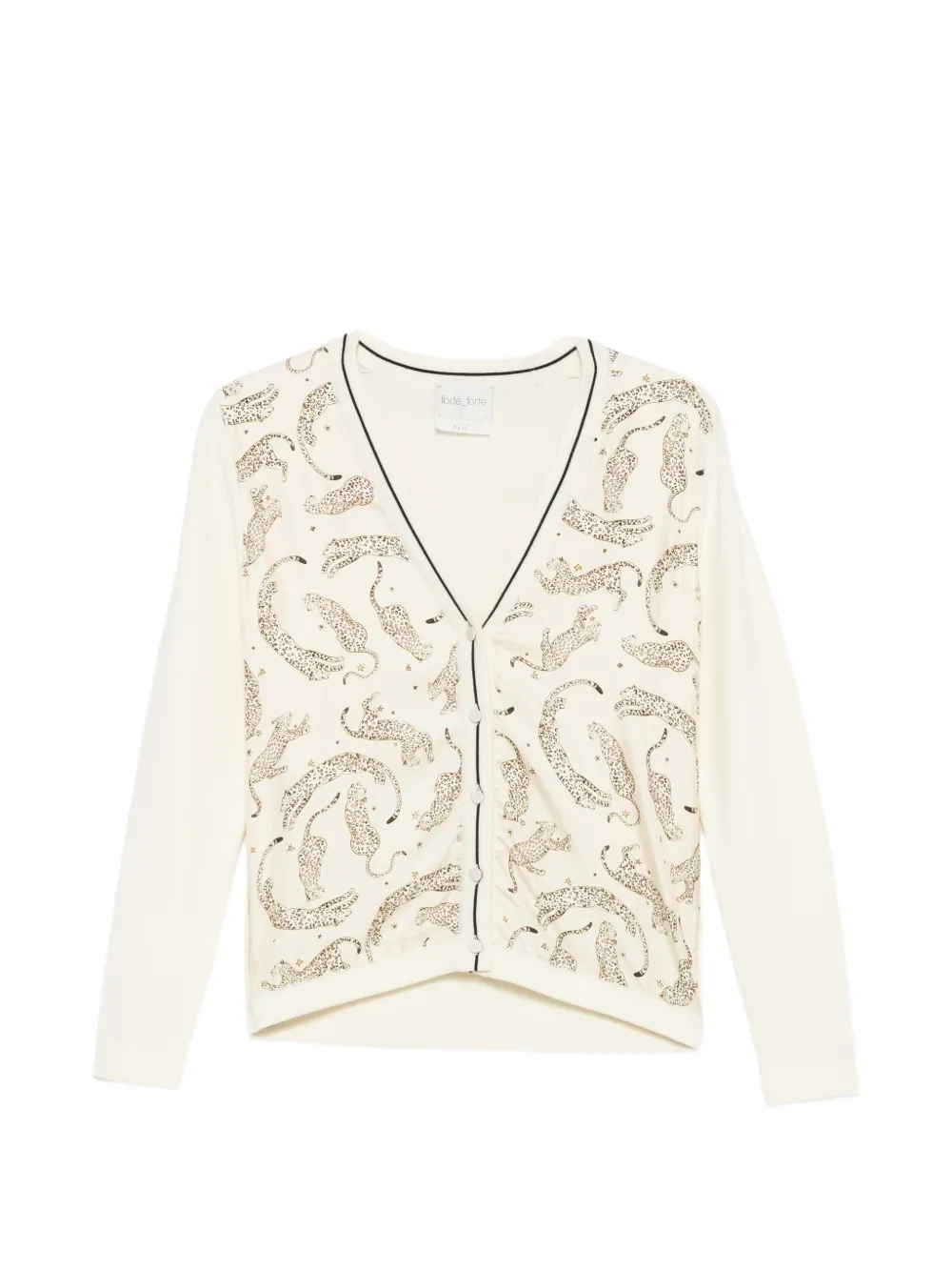 Forte Forte leopard-print cardigan - Toni neutri