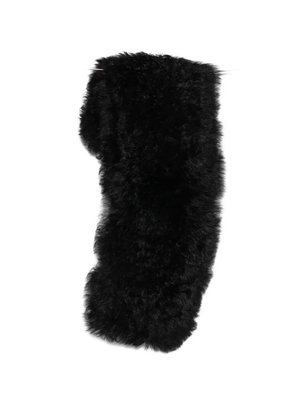 Antik Batik Sando lambswool-lined scarf - Black