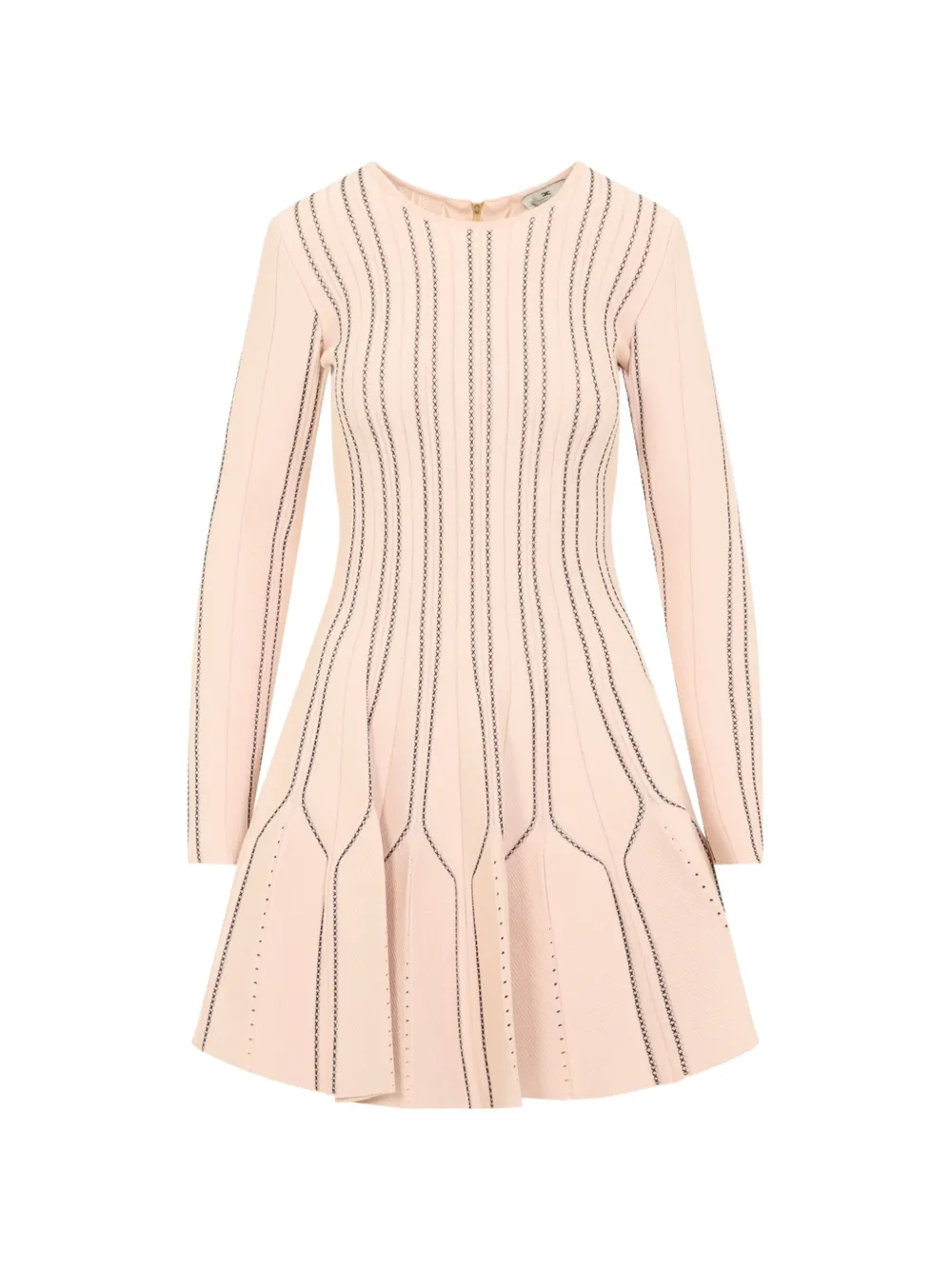 Elisabetta Franchi mini dress in knit fabric - Nude