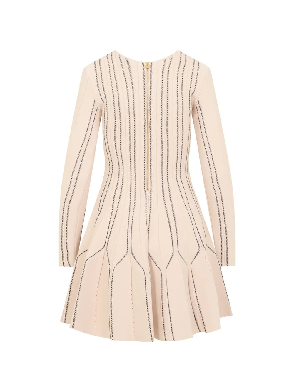 Elisabetta Franchi mini dress in knit fabric Beige