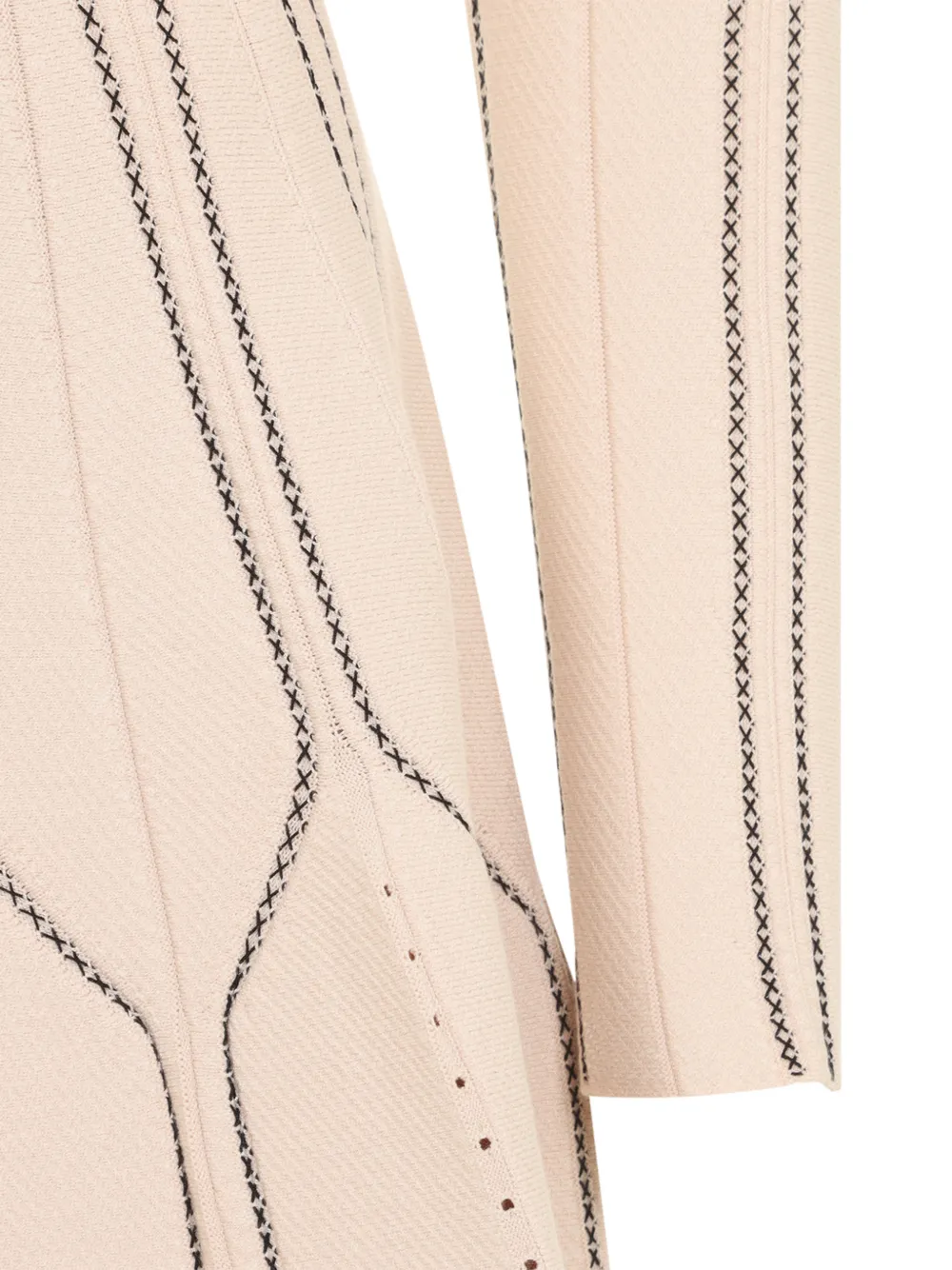 Elisabetta Franchi mini dress in knit fabric Beige