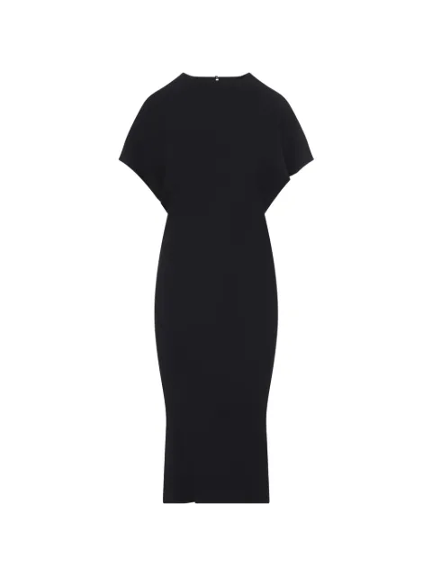 Co vestido midi Twisted Knot de manga corta