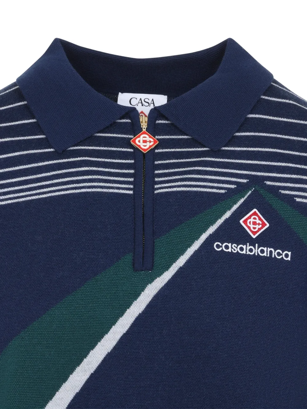 Casablanca Poloshirt met logo Blauw